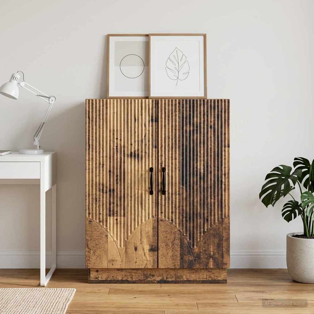 Servírovací Skříň Staré Dřevo 66 X 34,5 X 87 Cm