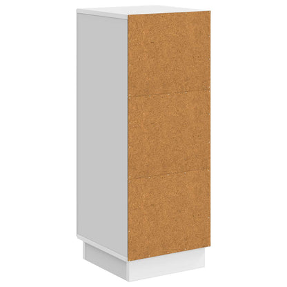Servírovací Skříň Bílá S Vysokým Leskem 33 X 34,5 X 87 Cm