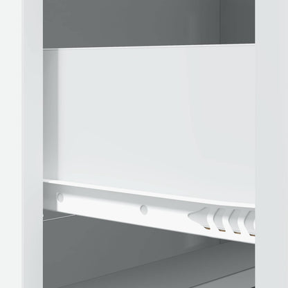 Skříň Se Zásuvkami Bílá 66 X 34,5 X 87 Cm Kompozitní Dřevo