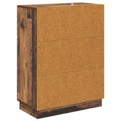 Skříň Se Zásuvkami Staré Dřevo 66 X 34,5 X 87 Cm