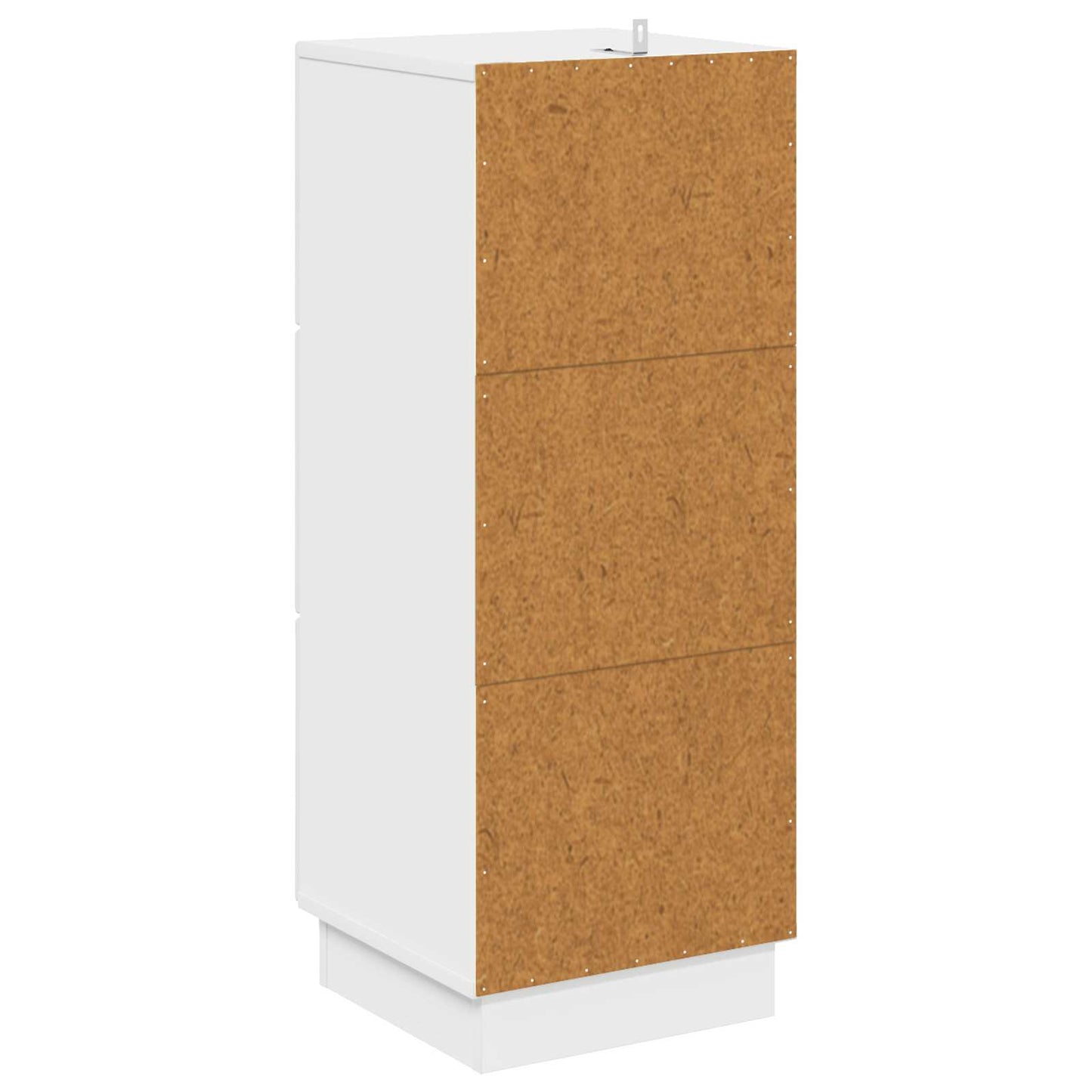 Skříň Se Zásuvkami Bílá S Vysokým Leskem 33 X 34,5 X 87 Cm