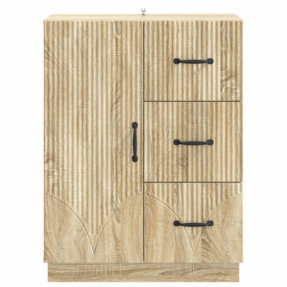 Servírovací Skříň Dub Sonoma 66 X 34,5 X 87 Cm Kompozitní Dřevo