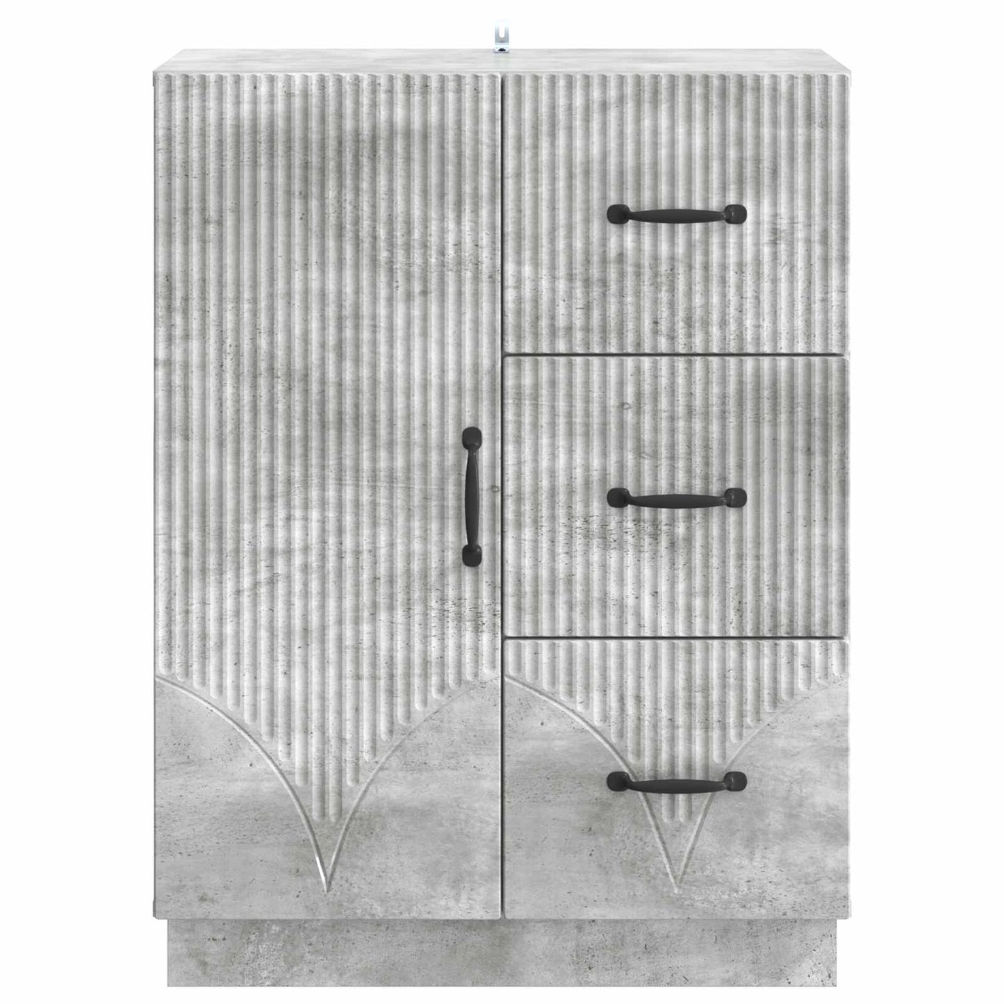 Servírovací Skříň Se Zásuvkou Betonově Šedá 66 X 34,5 X 87 Cm