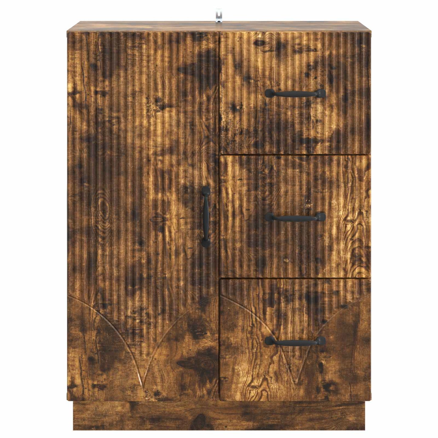 Servírovací Skříň Se Zásuvkou Kouřový Dub 66 X 34,5 X 87 Cm