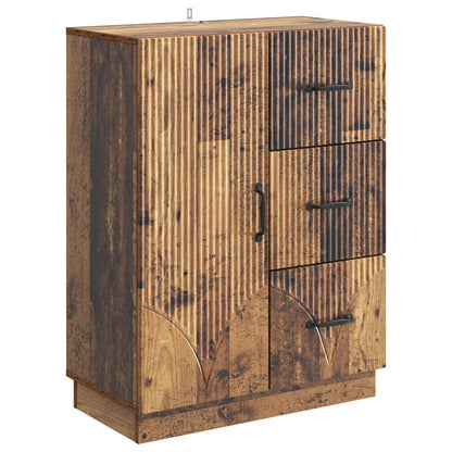 Servírovací Skříň Se Zásuvkou Staré Dřevo 66 X 34,5 X 87 Cm