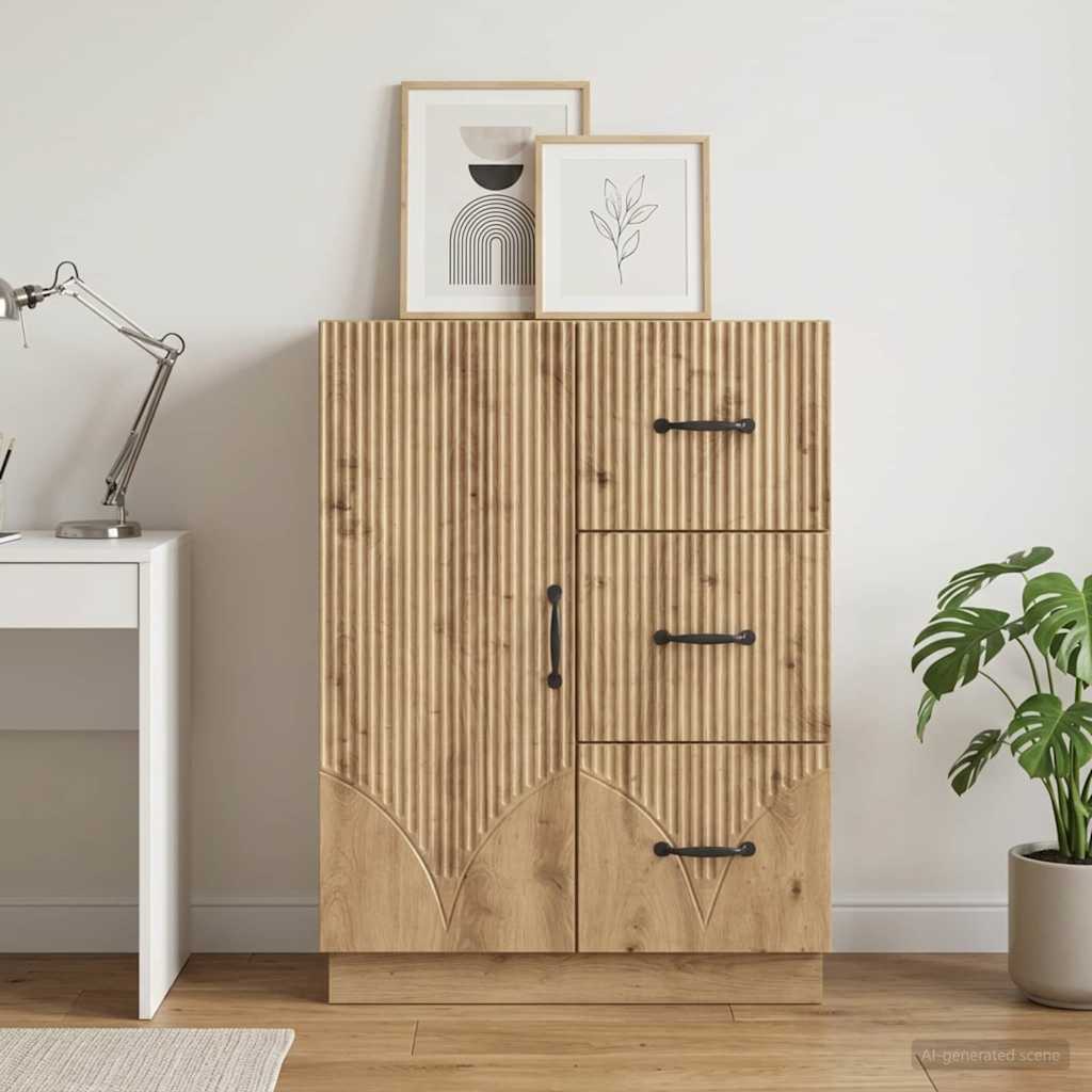 Servírovací Skříň Dub Artisan 66 X 34,5 X 87 Cm