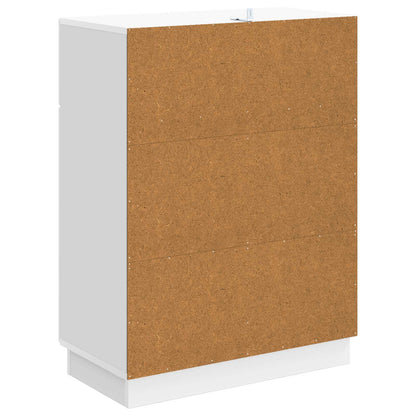 Servírovací Skříň Bílá S Vysokým Leskem 66 X 34,5 X 87 Cm