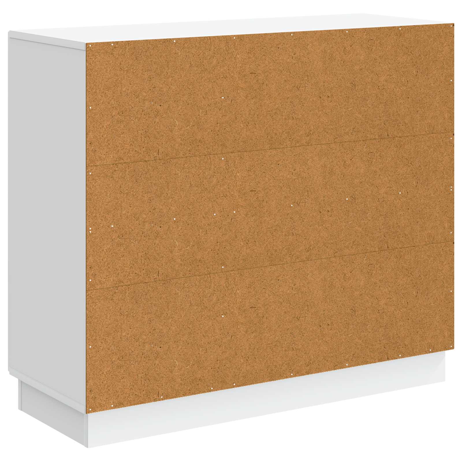 Servírovací Skříň Bílá 89 X 34,5 X 77 Cm Kompozitní Dřevo