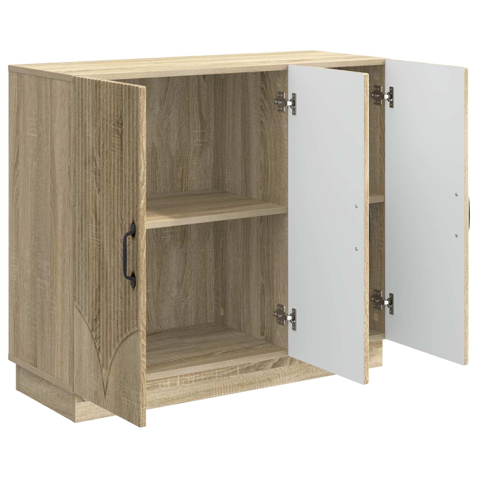 Servírovací Skříň Dub Sonoma 89 X 34,5 X 77 Cm Kompozitní Dřevo