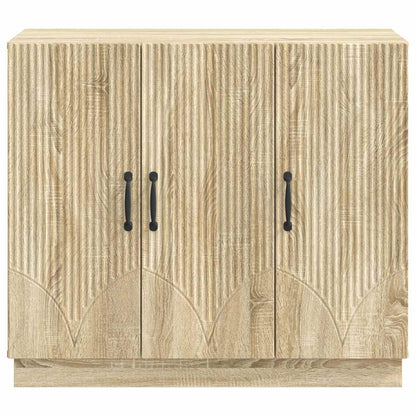 Servírovací Skříň Dub Sonoma 89 X 34,5 X 77 Cm Kompozitní Dřevo
