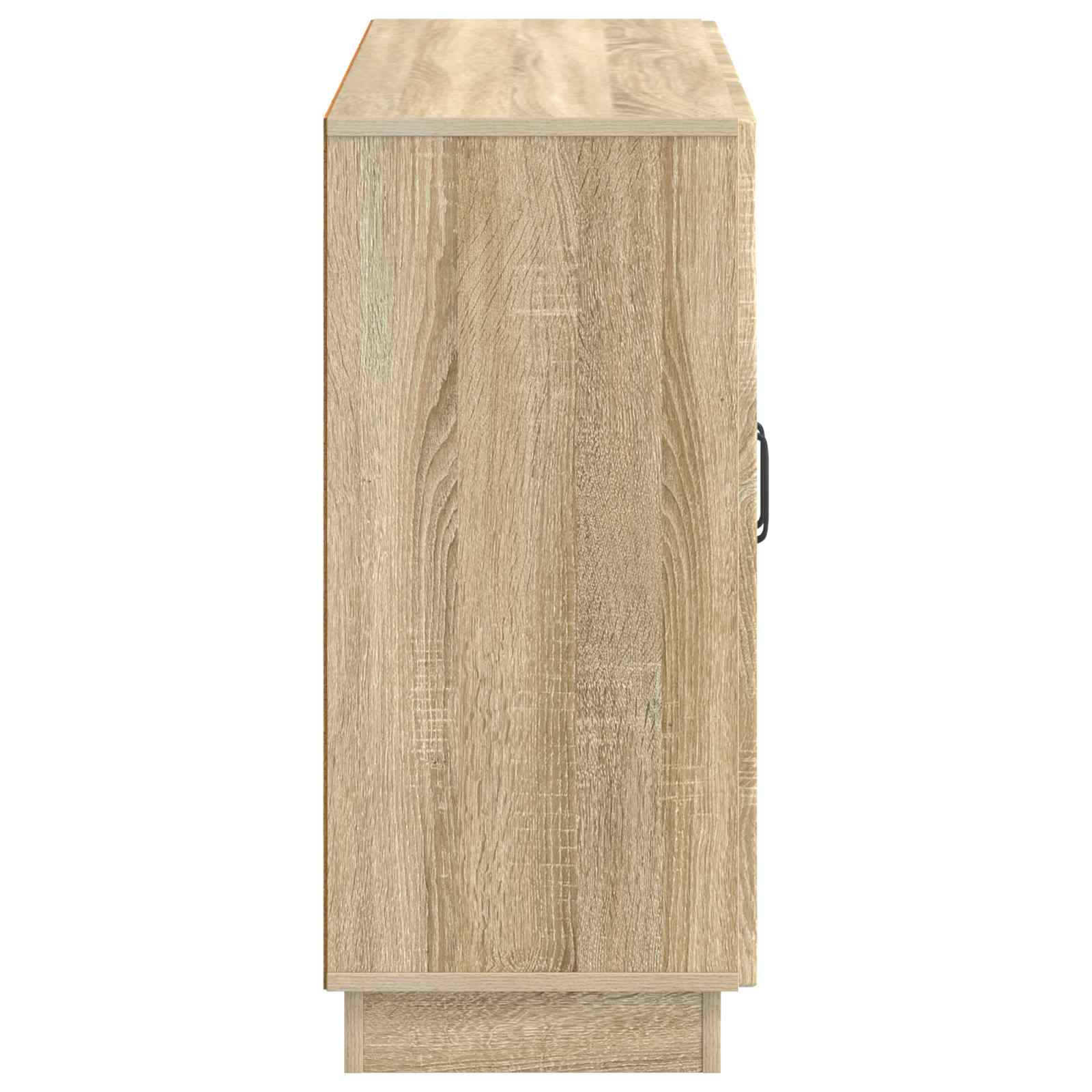 Servírovací Skříň Dub Sonoma 89 X 34,5 X 77 Cm Kompozitní Dřevo