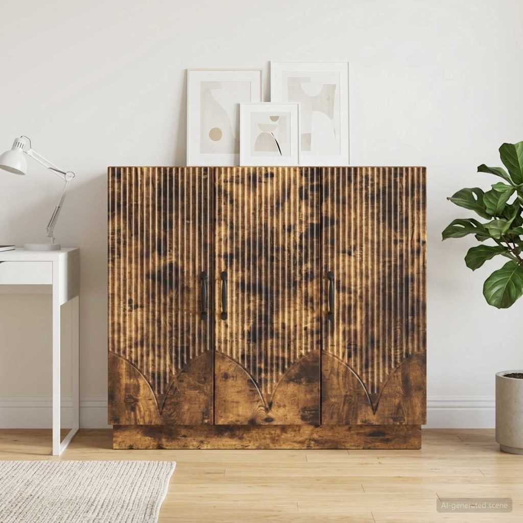 Servírovací Skříň Kouřový Dub 89 X 34,5 X 77 Cm