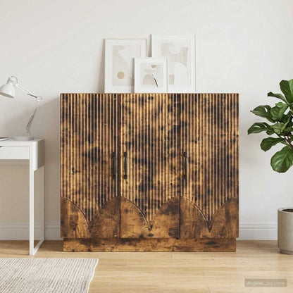 Servírovací Skříň Kouřový Dub 89 X 34,5 X 77 Cm