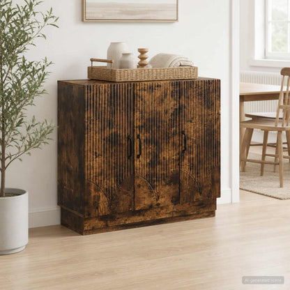 Servírovací Skříň Kouřový Dub 89 X 34,5 X 77 Cm