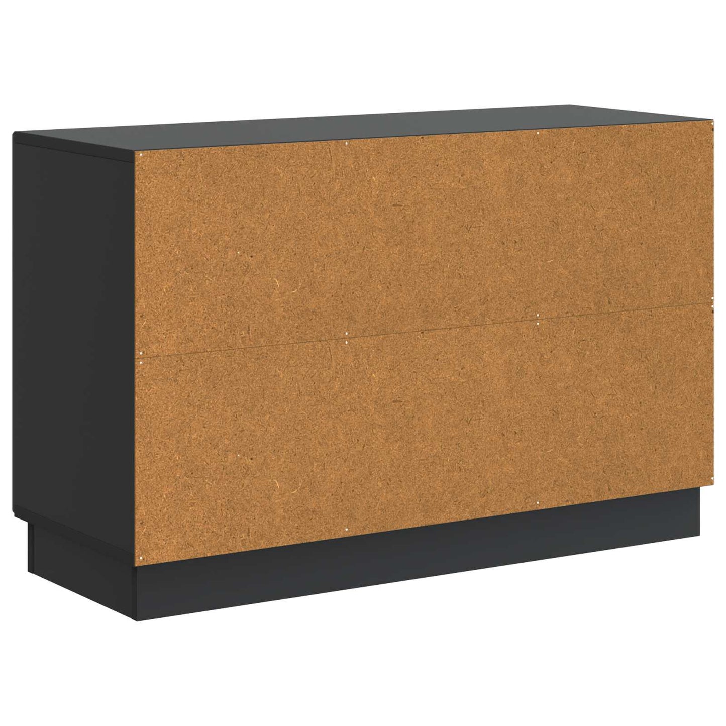 Servírovací Skříň Černá 89 X 34,5 X 57 Cm Kompozitní Dřevo
