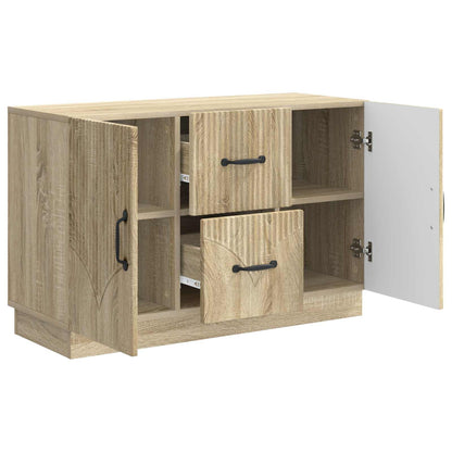 Servírovací Skříň Dub Sonoma 89 X 34,5 X 57 Cm Kompozitní Dřevo