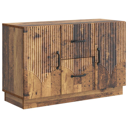 Servírovací Skříň Se Zásuvkou Staré Dřevo 89 X 34,5 X 57 Cm