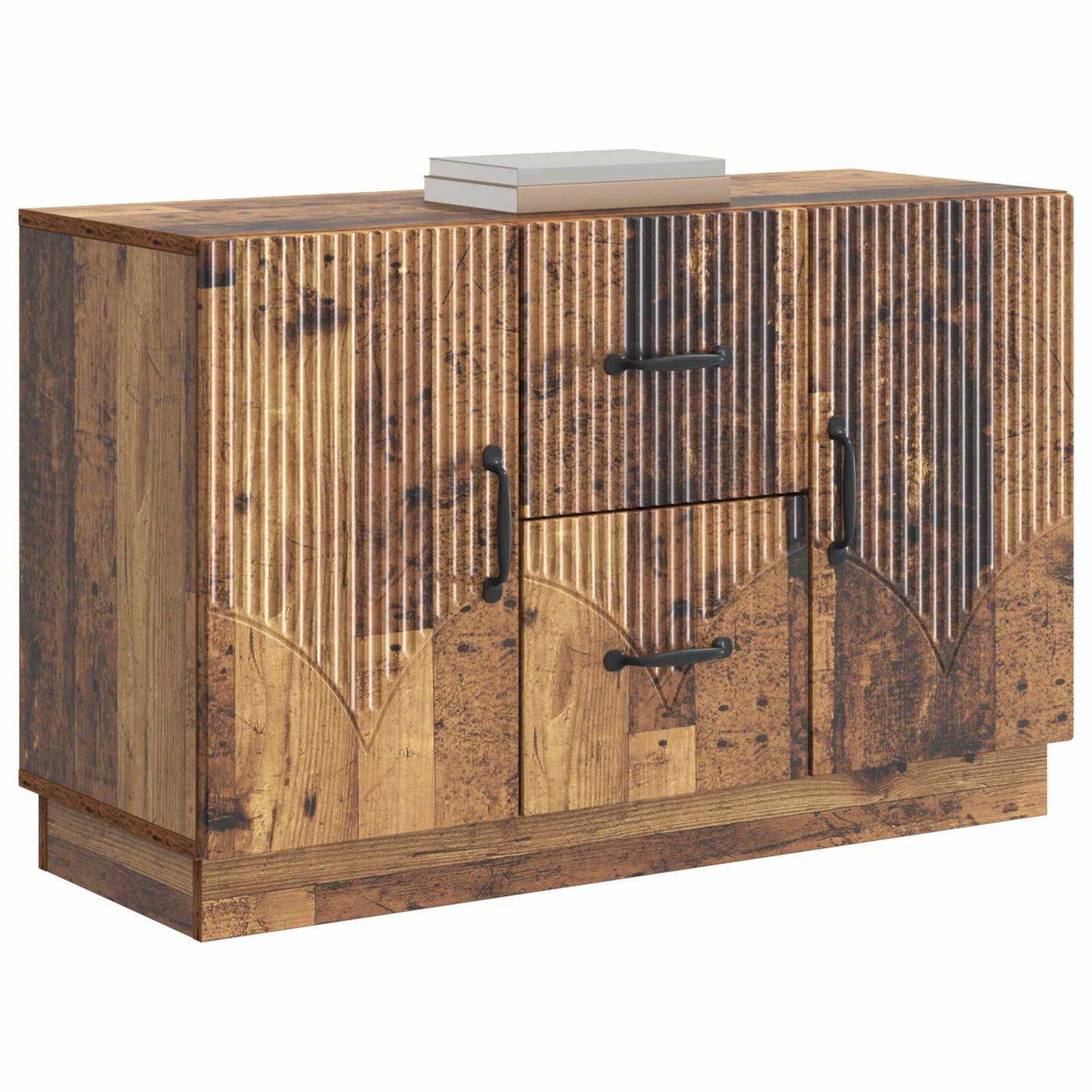 Servírovací Skříň Se Zásuvkou Staré Dřevo 89 X 34,5 X 57 Cm
