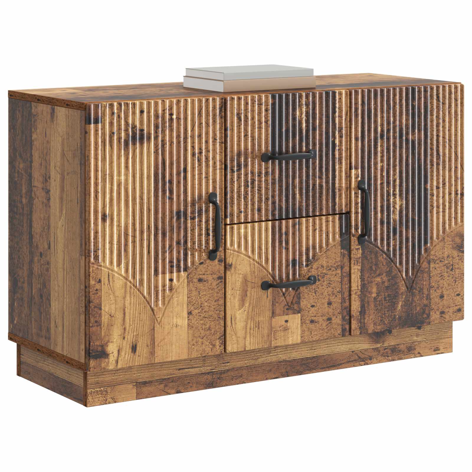 Servírovací Skříň Se Zásuvkou Staré Dřevo 89 X 34,5 X 57 Cm