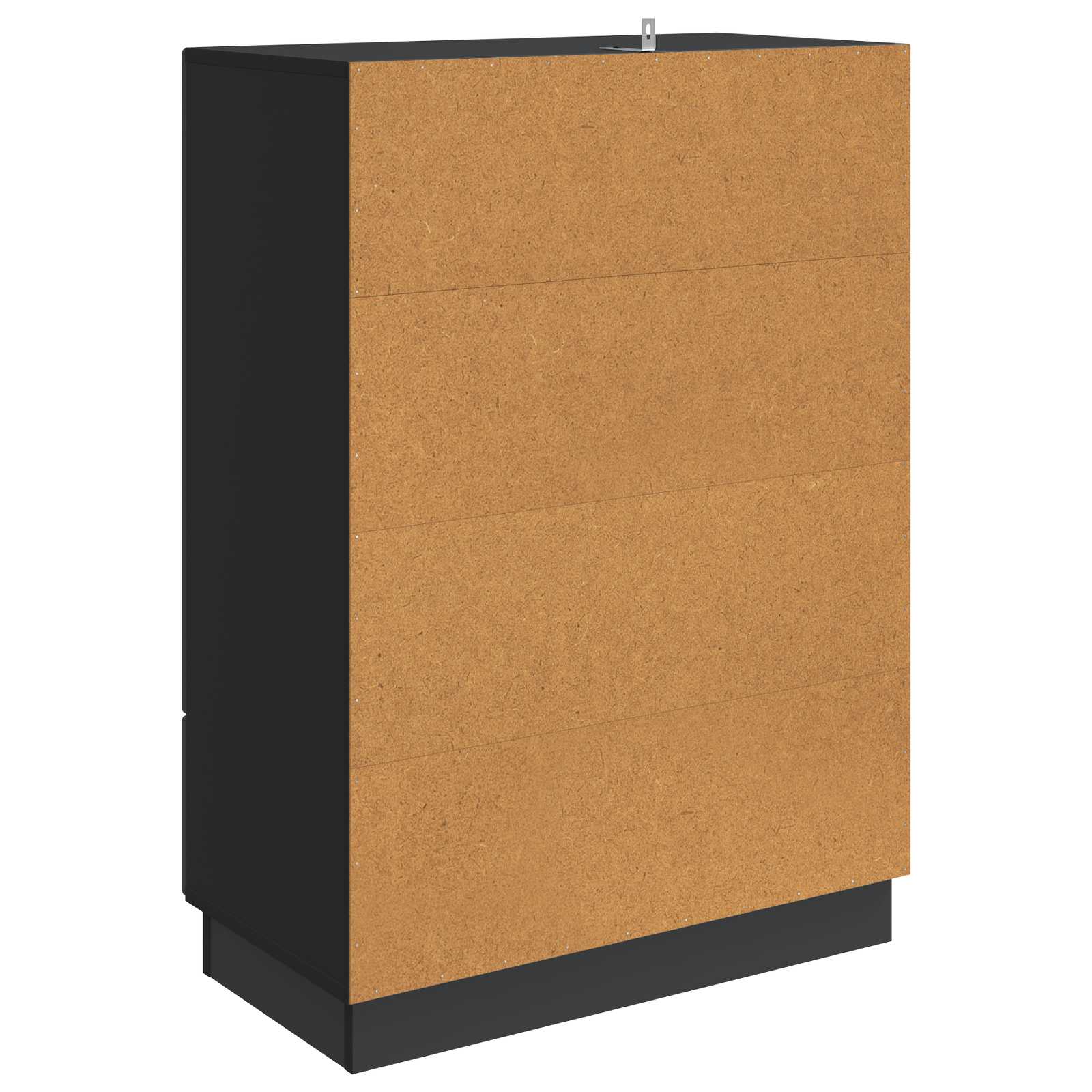 Servírovací Skříň Černá 66 X 34,5 X 92 Cm Kompozitní Dřevo