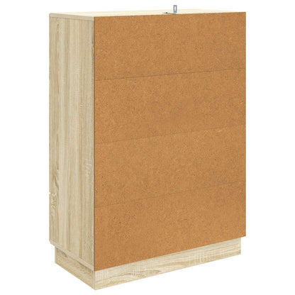 Servírovací Skříň Dub Sonoma 66 X 34,5 X 92 Cm Kompozitní Dřevo