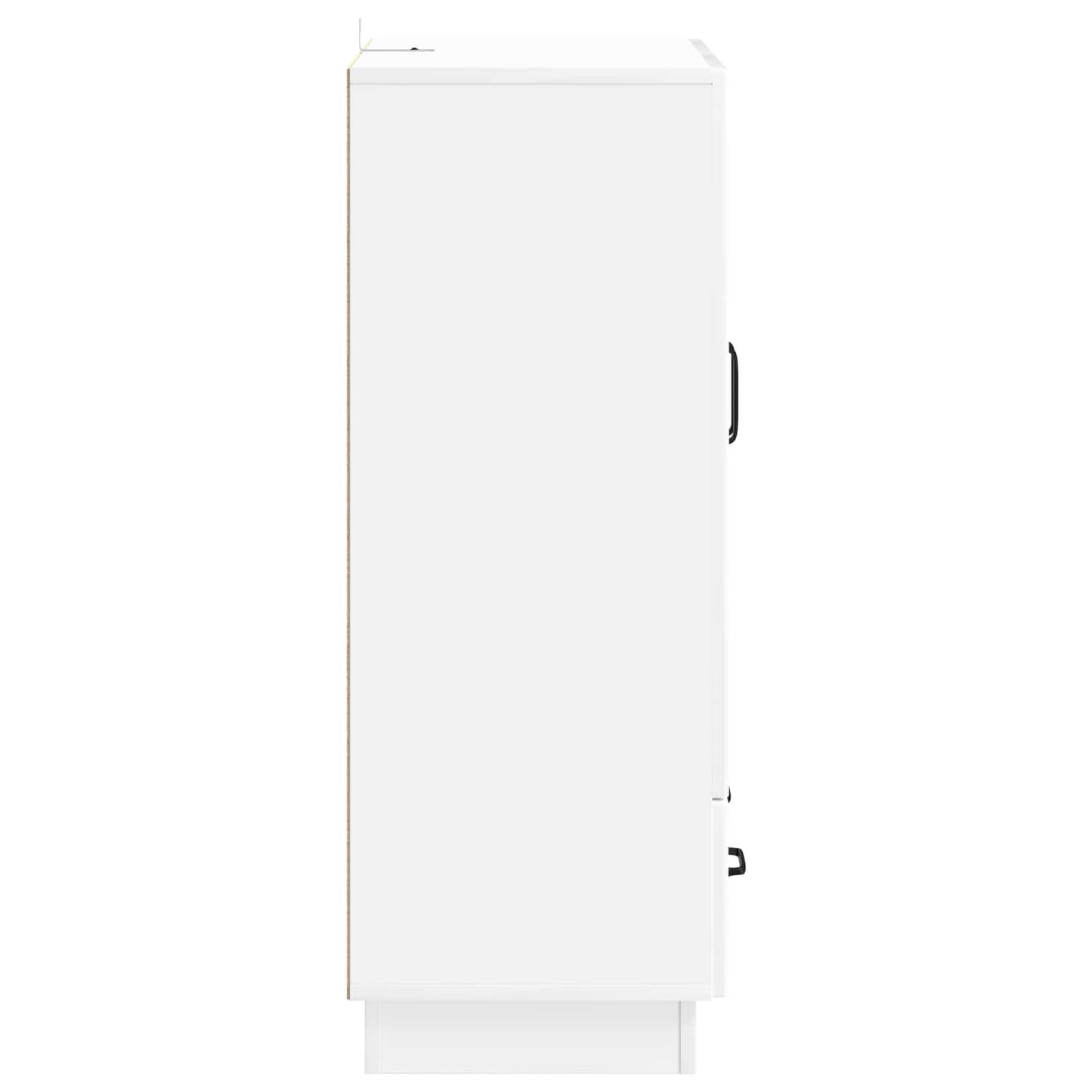 Servírovací Skříň Bílá S Vysokým Leskem 66 X 34,5 X 92 Cm