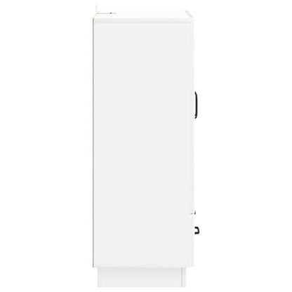 Servírovací Skříň Bílá S Vysokým Leskem 66 X 34,5 X 92 Cm