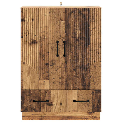 Servírovací Skříň Se Zásuvkou Staré Dřevo 66 X 34,5 X 92 Cm