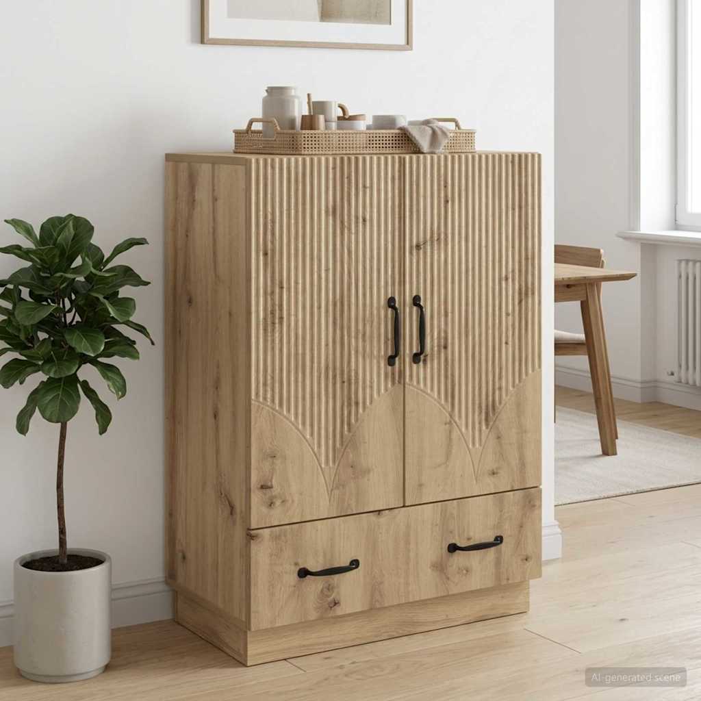Servírovací Skříň Dub Artisan 66 X 34,5 X 92 Cm