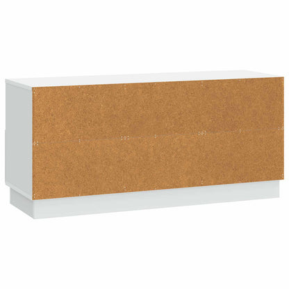 Televizní Skříň Bílá 102 X 34,5 X 47 Cm Kompozitní Dřevo