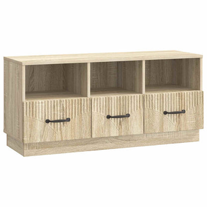 Televizní Skříň Dub Sonoma 102 X 34,5 X 47 Cm Kompozitní Dřevo