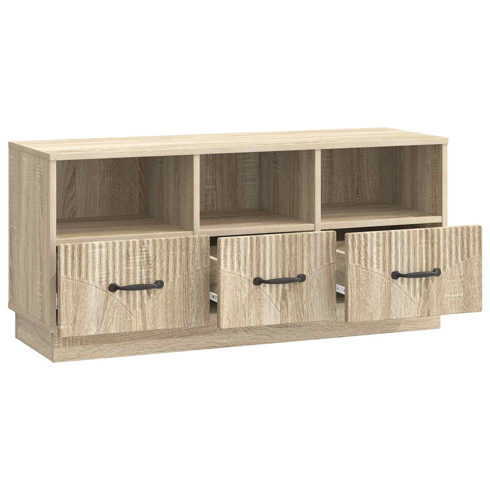 Televizní Skříň Dub Sonoma 102 X 34,5 X 47 Cm Kompozitní Dřevo
