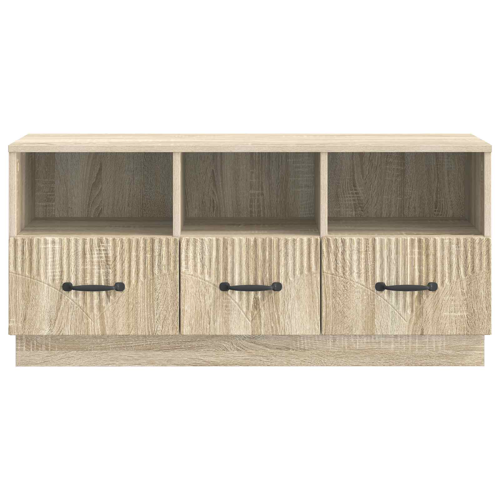 Televizní Skříň Dub Sonoma 102 X 34,5 X 47 Cm Kompozitní Dřevo