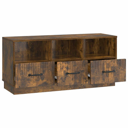 Televizní Skříň Kouřový Dub 102 X 34,5 X 47 Cm Kompozitní Dřevo