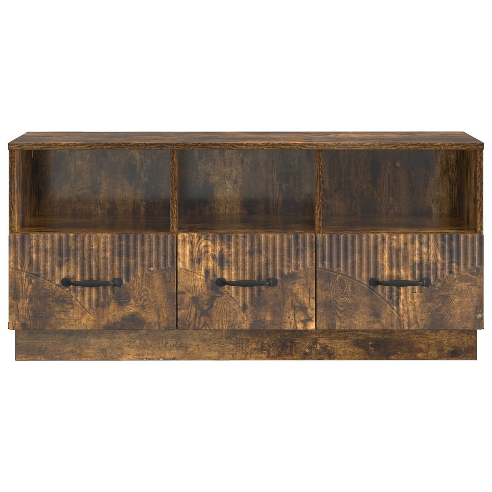 Televizní Skříň Kouřový Dub 102 X 34,5 X 47 Cm Kompozitní Dřevo