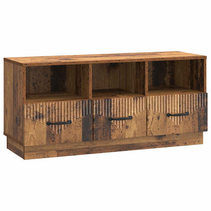 Televizní Skříň Staré Dřevo 102 X 34,5 X 47 Cm Kompozitní Dřevo
