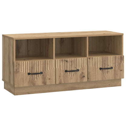 Televizní Skříň 102 X 34,5 X 47 Cm Dub Artisan Kompozitní Dřevo