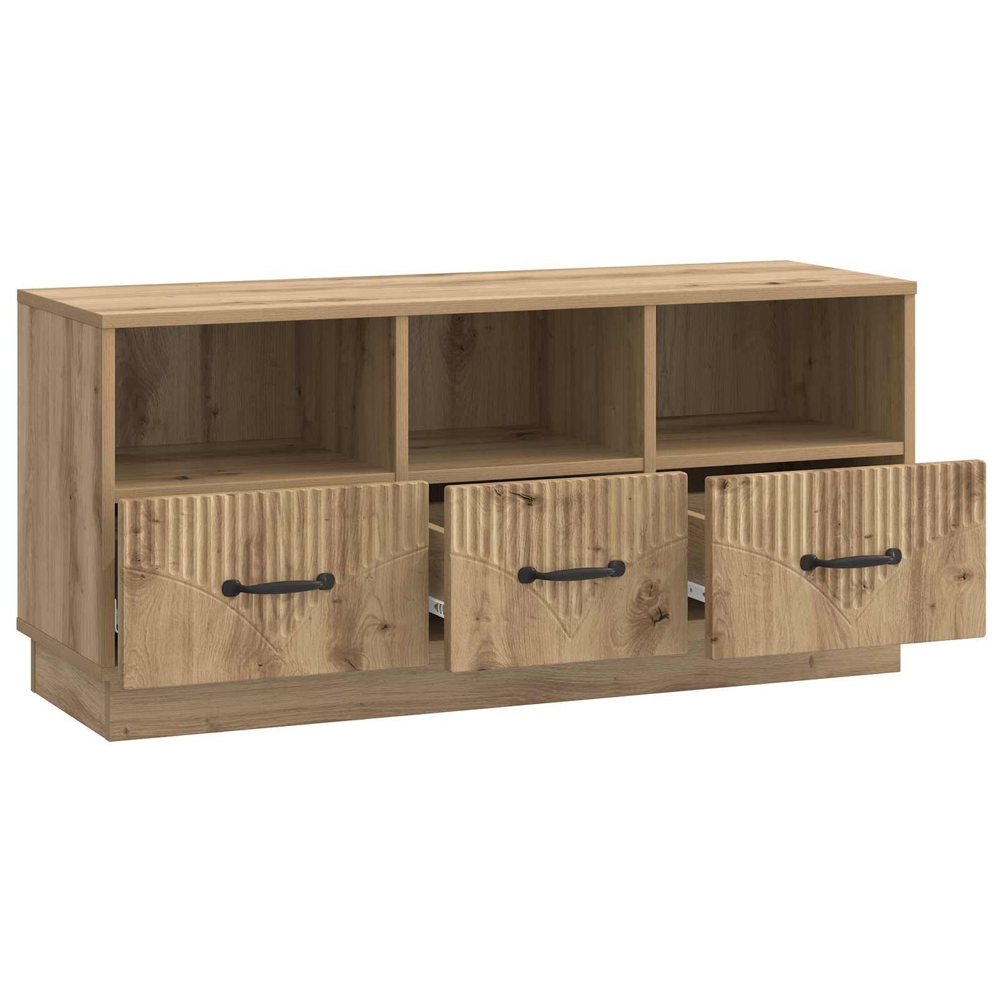 Televizní Skříň 102 X 34,5 X 47 Cm Dub Artisan Kompozitní Dřevo