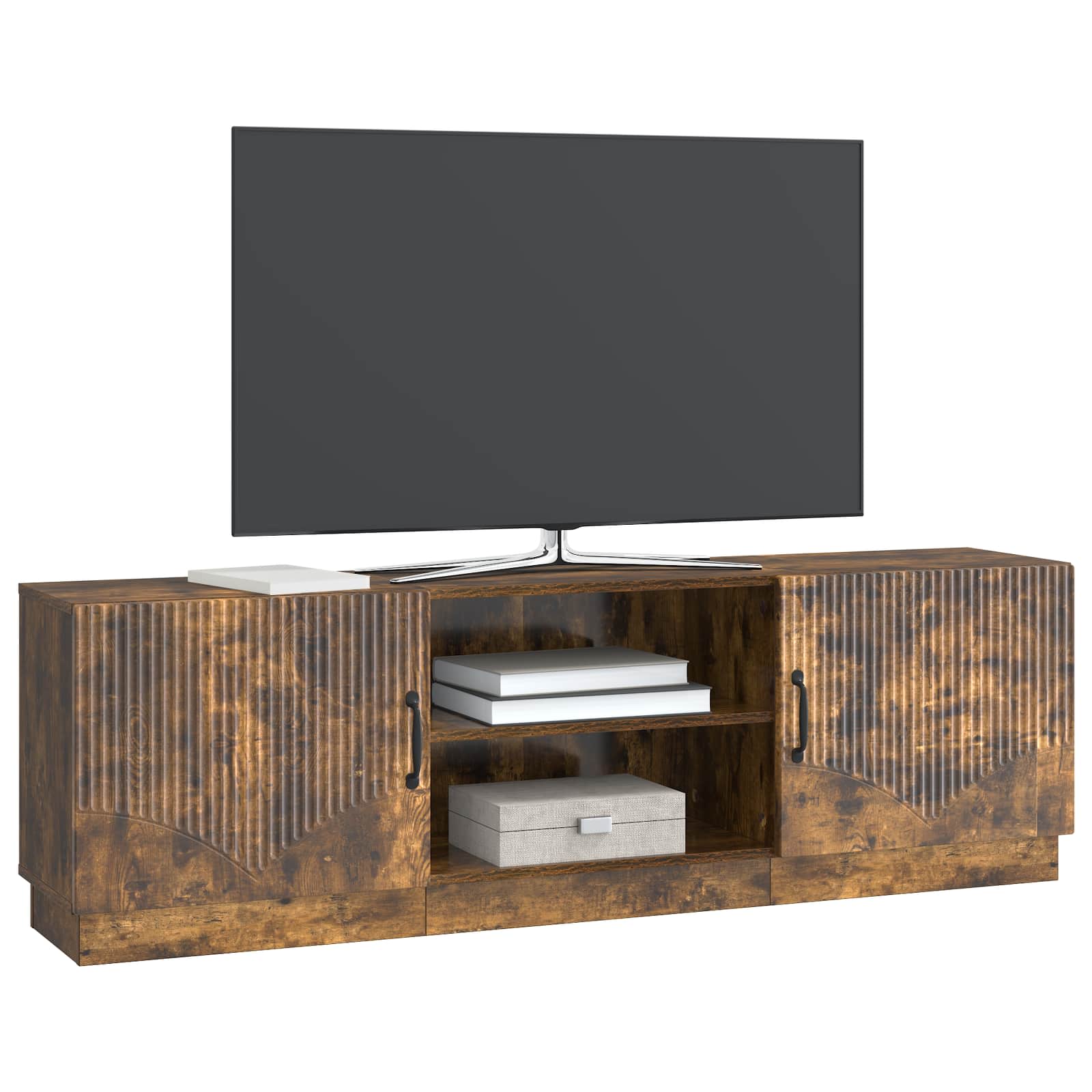 Televizní Skříň Kouřový Dub 150 X 31 X 47 Cm Kompozitní Dřevo