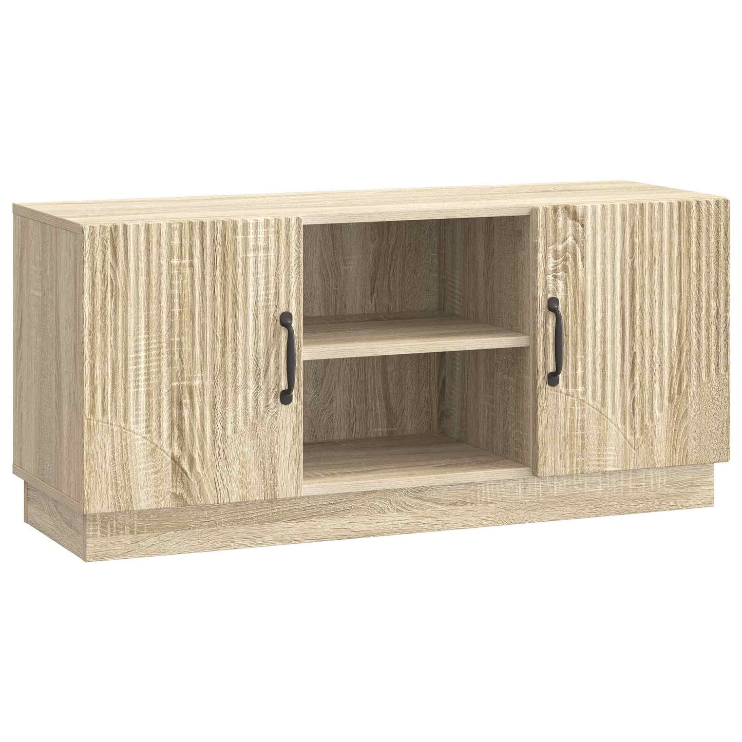Televizní Skříň Dub Sonoma 102 X 34,5 X 47 Cm Kompozitní Dřevo
