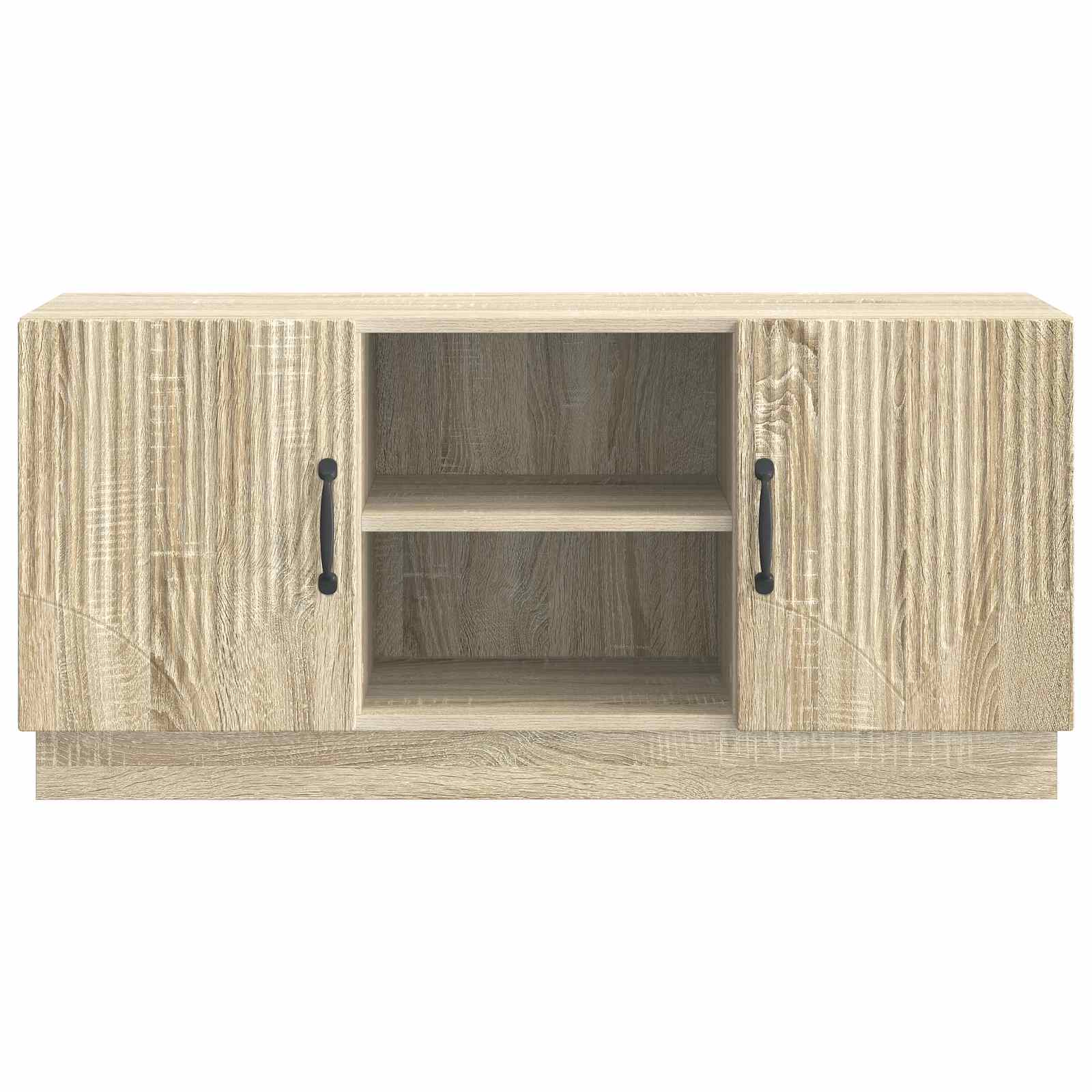Televizní Skříň Dub Sonoma 102 X 34,5 X 47 Cm Kompozitní Dřevo