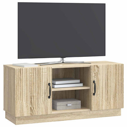 Televizní Skříň Dub Sonoma 102 X 34,5 X 47 Cm Kompozitní Dřevo