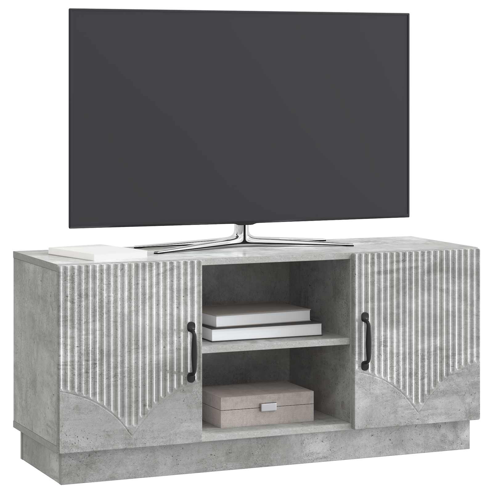 Televizní Skříň Betonově Šedá 102 X 34,5 X 47 Cm