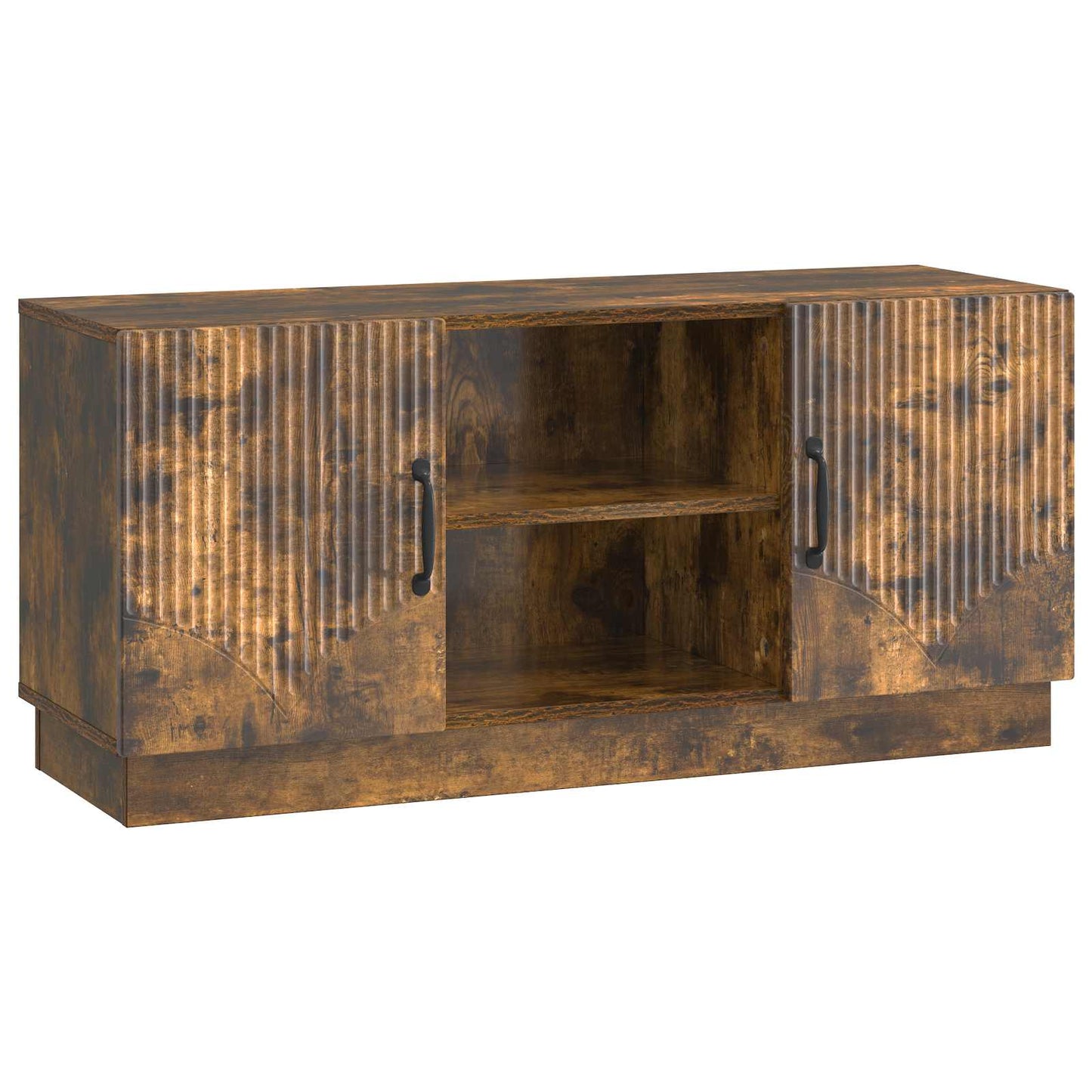 Televizní Skříň Kouřový Dub 102 X 34,5 X 47 Cm Kompozitní Dřevo