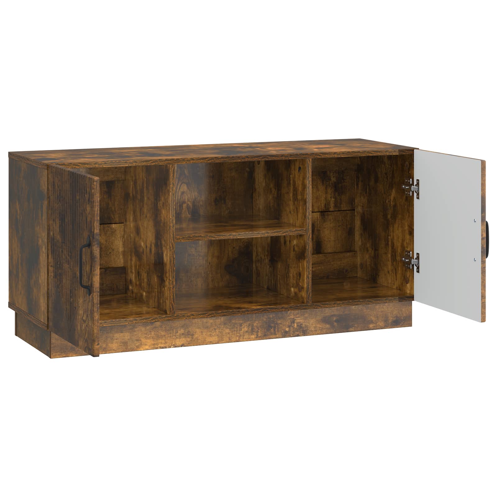 Televizní Skříň Kouřový Dub 102 X 34,5 X 47 Cm Kompozitní Dřevo