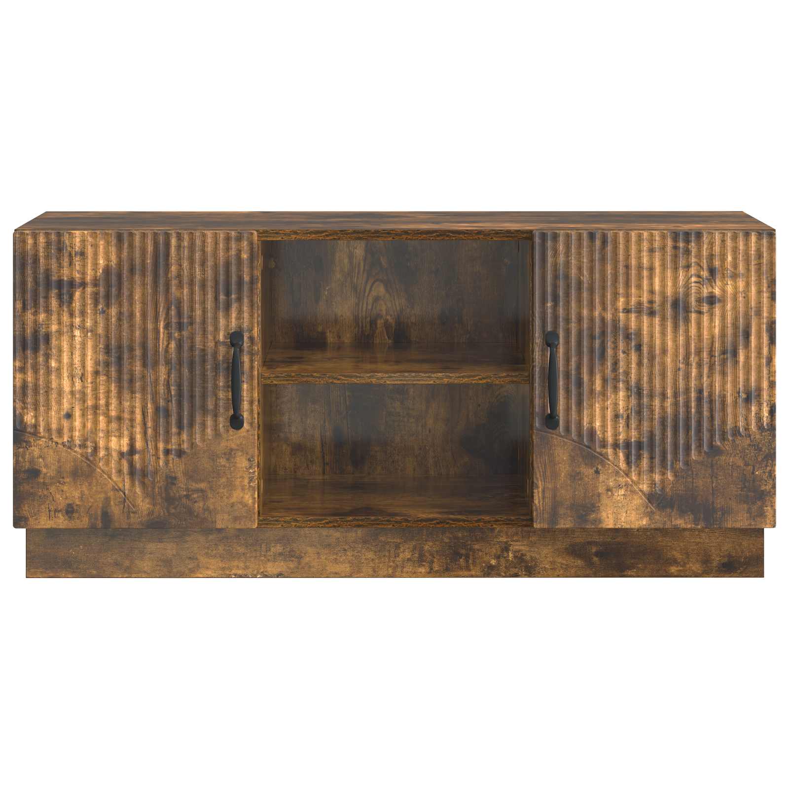 Televizní Skříň Kouřový Dub 102 X 34,5 X 47 Cm Kompozitní Dřevo