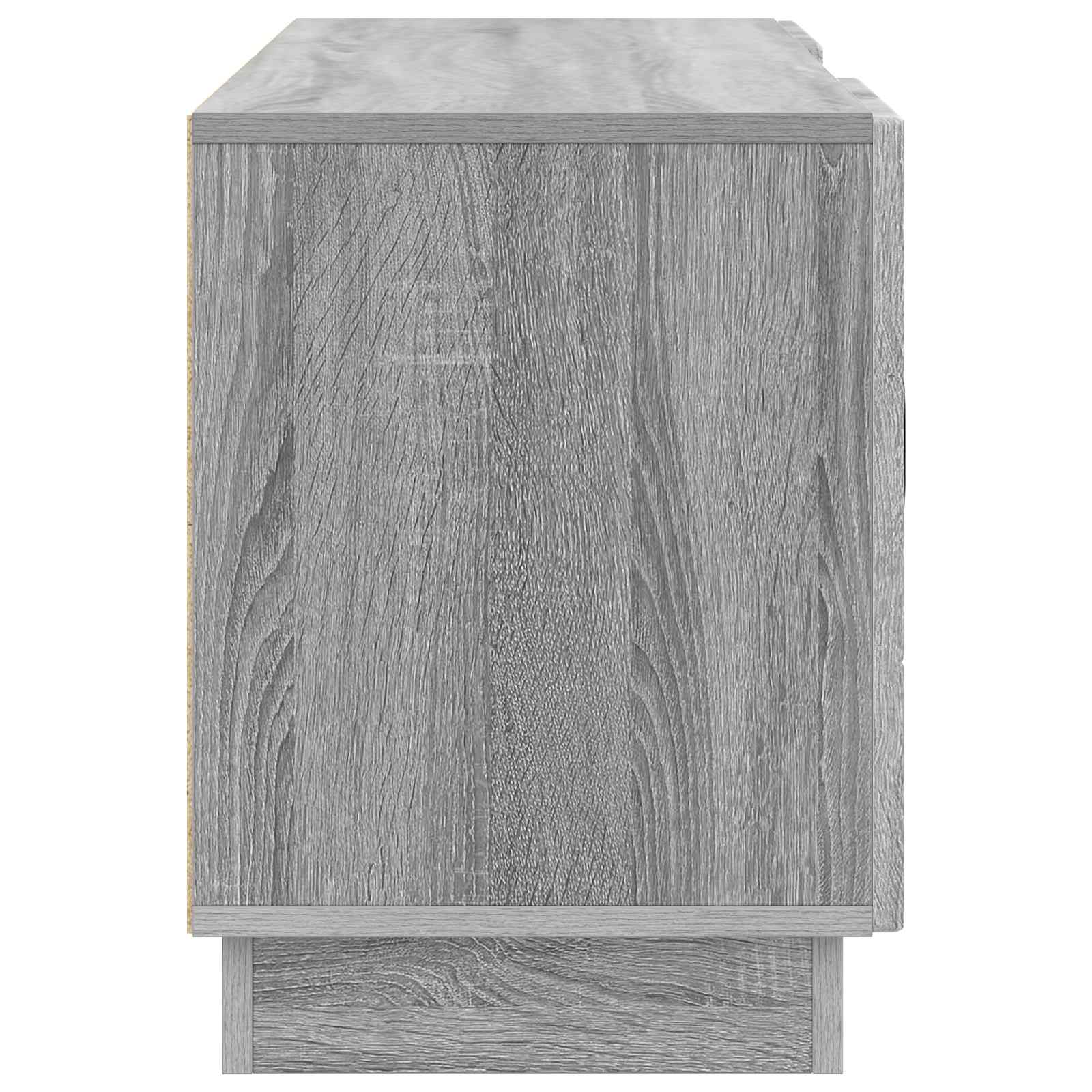 Televizní Skříň Šedá Sonoma 102 X 34,5 X 47 Cm Kompozitní Dřevo