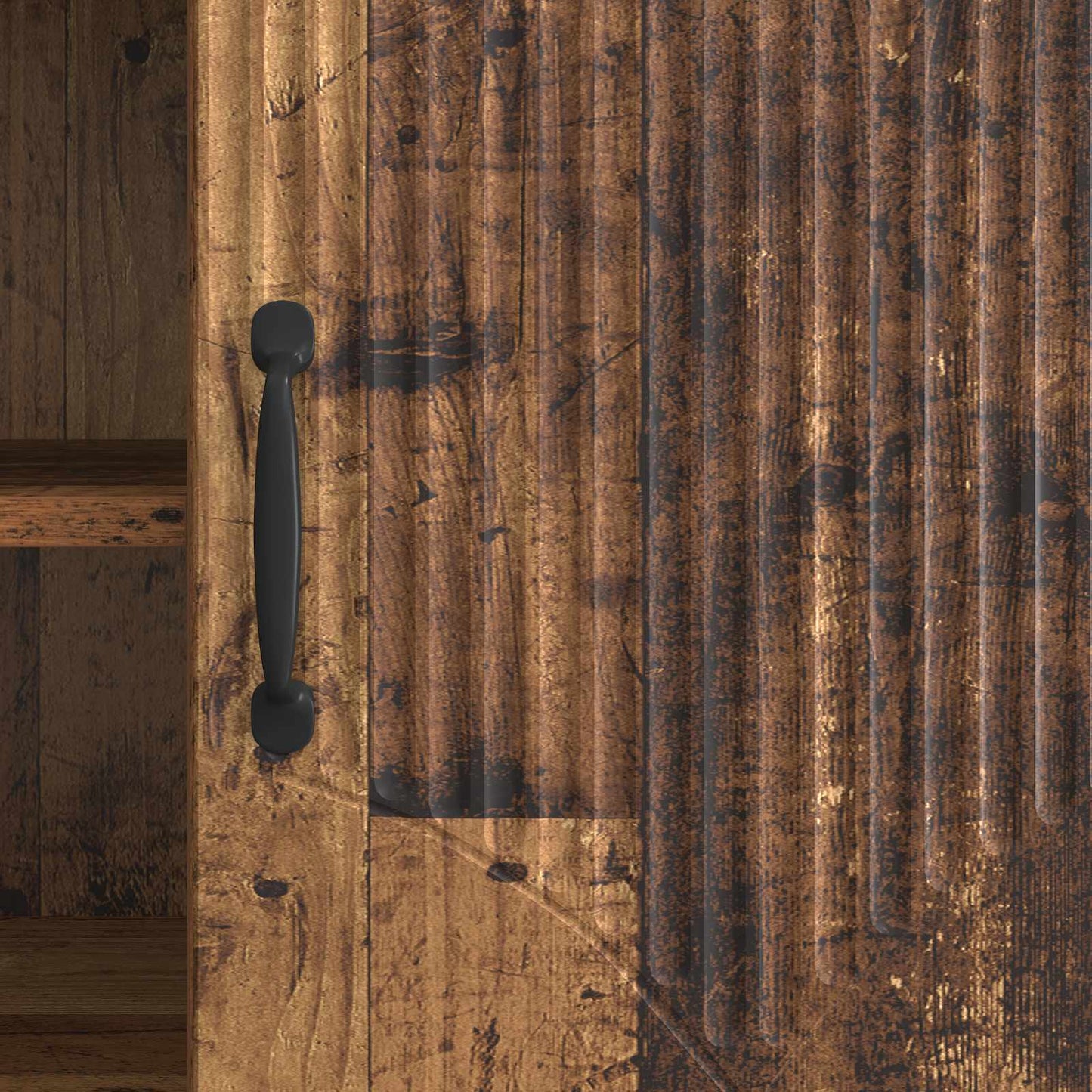 Televizní Skříň Staré Dřevo 102 X 34,5 X 47 Cm Kompozitní Dřevo