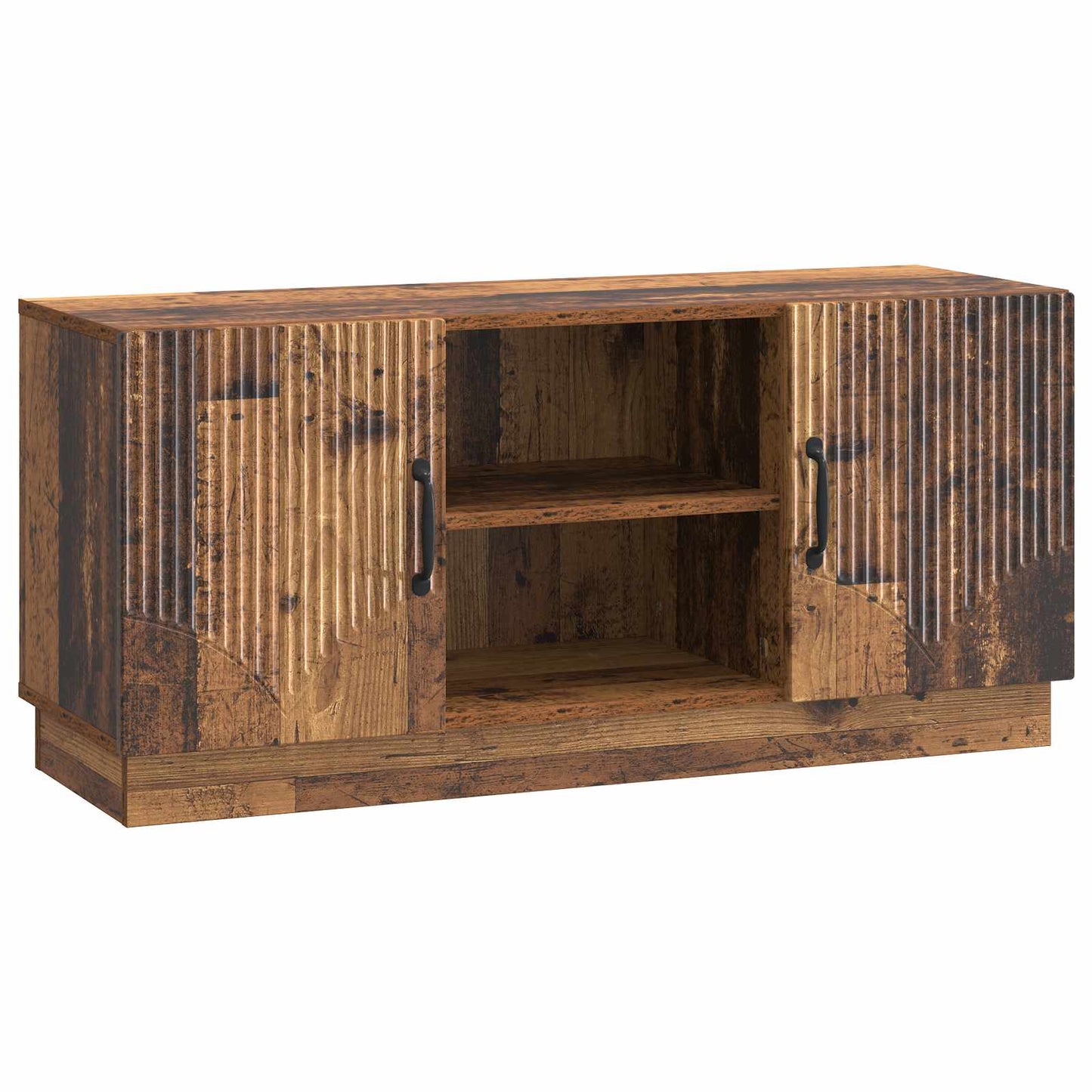 Televizní Skříň Staré Dřevo 102 X 34,5 X 47 Cm Kompozitní Dřevo
