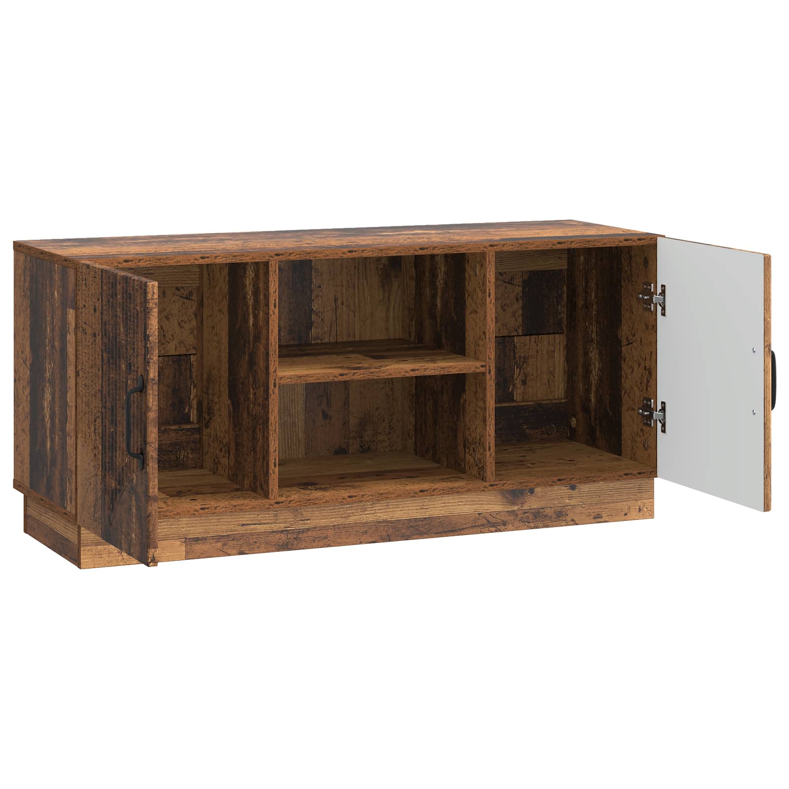 Televizní Skříň Staré Dřevo 102 X 34,5 X 47 Cm Kompozitní Dřevo